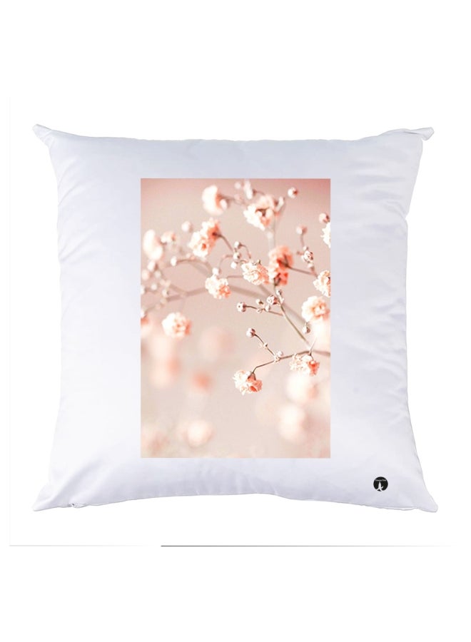 BP Printed Decorative Pillow White/Pink 30x30cm