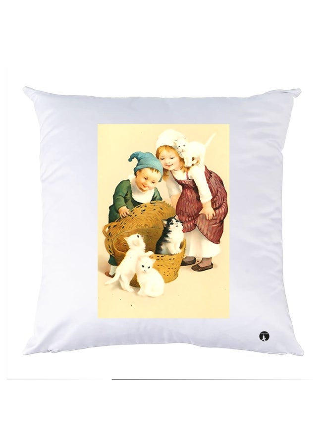 بي بي وسادة زينة مطبوعة متعدد الألوان 30x30سم