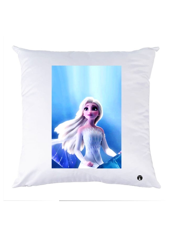 بي بي وسادة زينة مطبوعة أبيض/أزرق/بيج 30x30سم