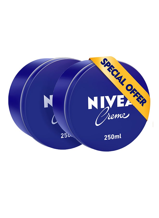 Nivea All Purpose Moisturizing Cream Clear 2 x 250ml - Image 1