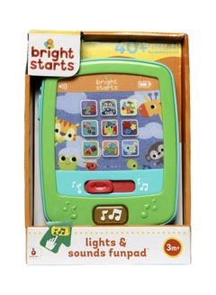 Bright Starts Lights And Sounds Funpad Musical Toy 20.83 x 5.59 x 22.61cm  - Image 1