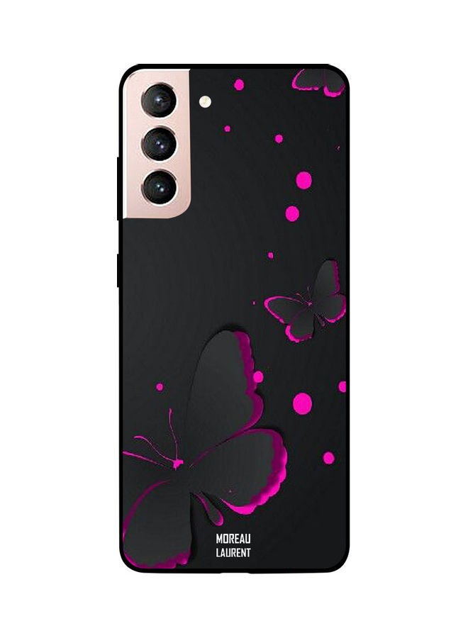 Moreau Laurent Skin Case Cover -for Samsung Galaxy S21 Black/Purple Black/Purple - Image 1