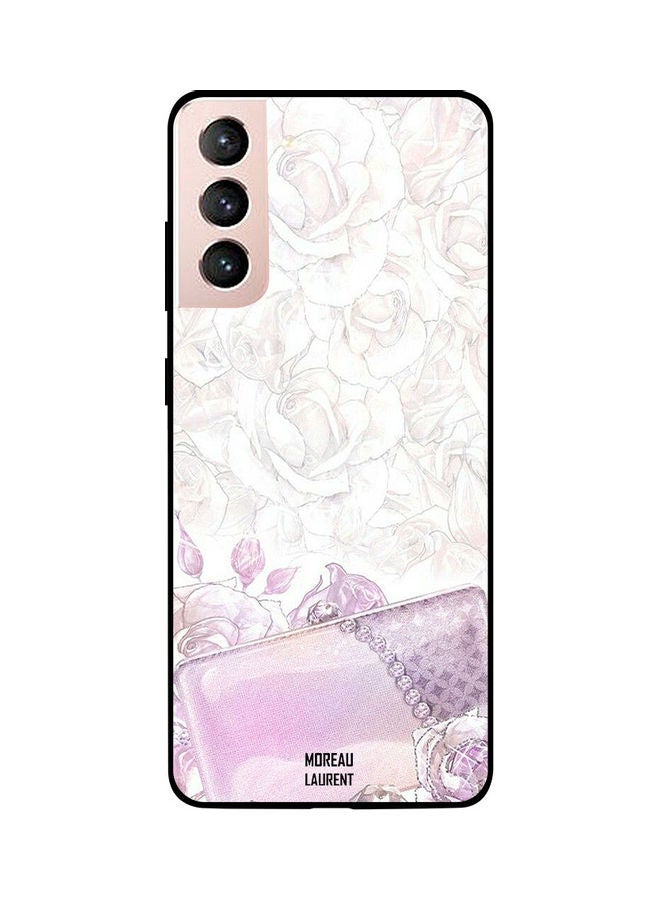 Moreau Laurent Skin Case Cover -for Samsung Galaxy S21 Pink Roses And Pouch Pink Roses And Pouch  - Image 1