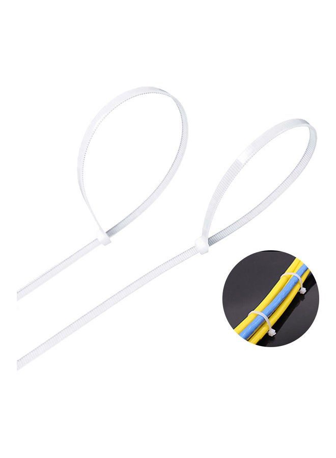 1000-Piece Nylon Cable Tie White  - Image 1