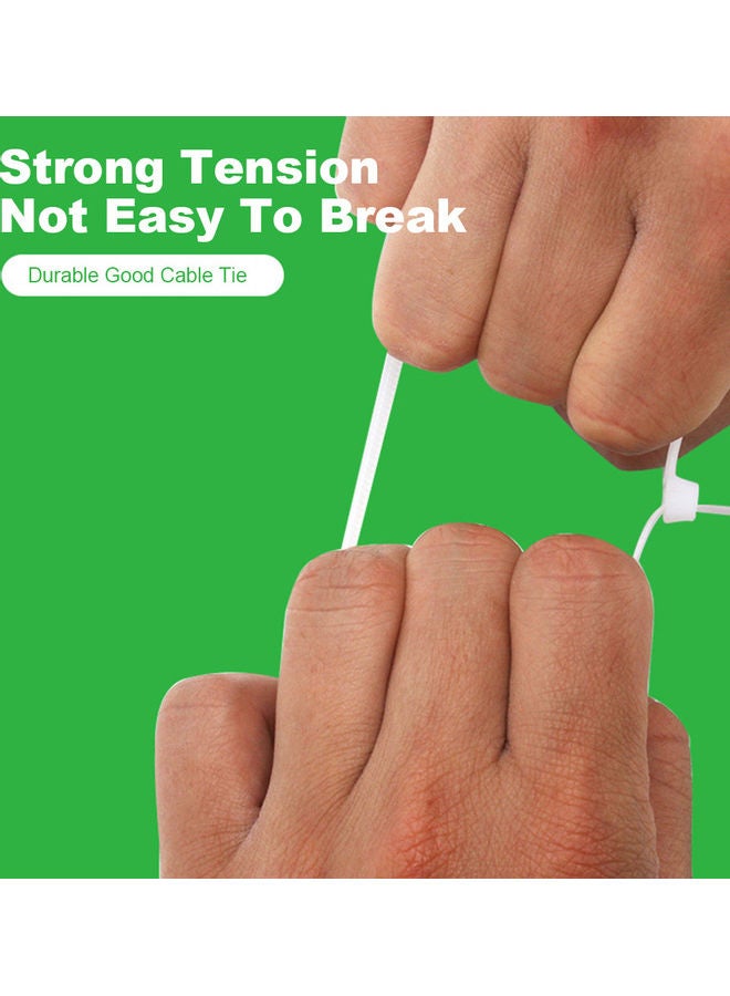 1000-Piece Nylon Cable Tie White  - Image 5
