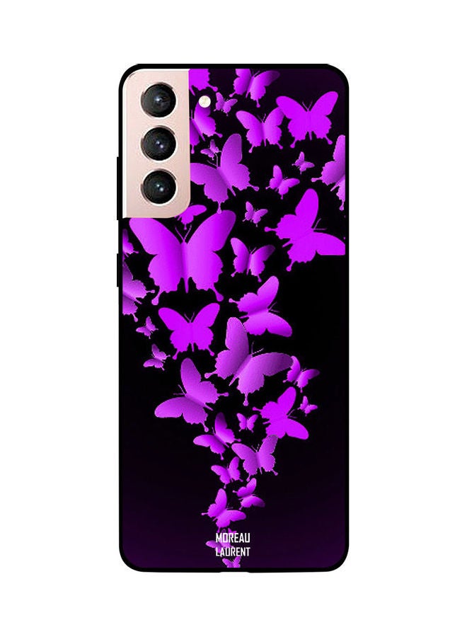Moreau Laurent Skin Case Cover -for Samsung Galaxy S21 Purple/Black Purple/Black - Image 1