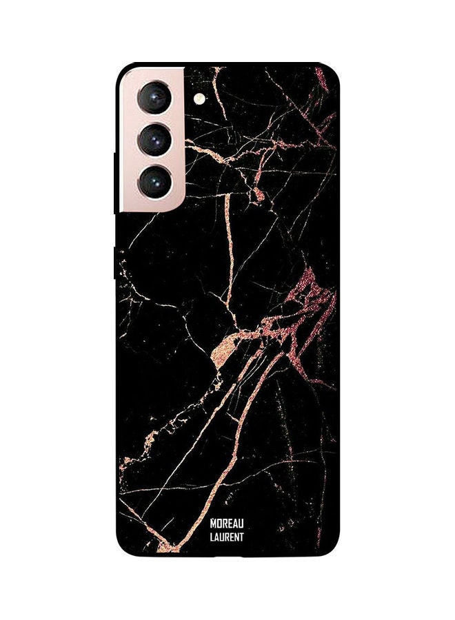 Moreau Laurent Skin Case Cover -for Samsung Galaxy S21 Cracked Black Marble Cracked Black Marble  - Image 1
