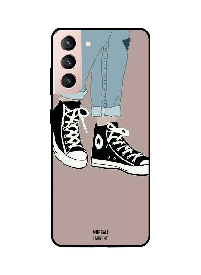 Moreau Laurent Skin Case Cover -for Samsung Galaxy S21 Black And White Shoes Black And White Shoes - Image 1