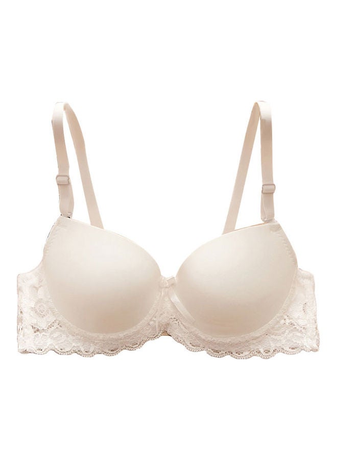 Lace Push Up Underwired Bra White
