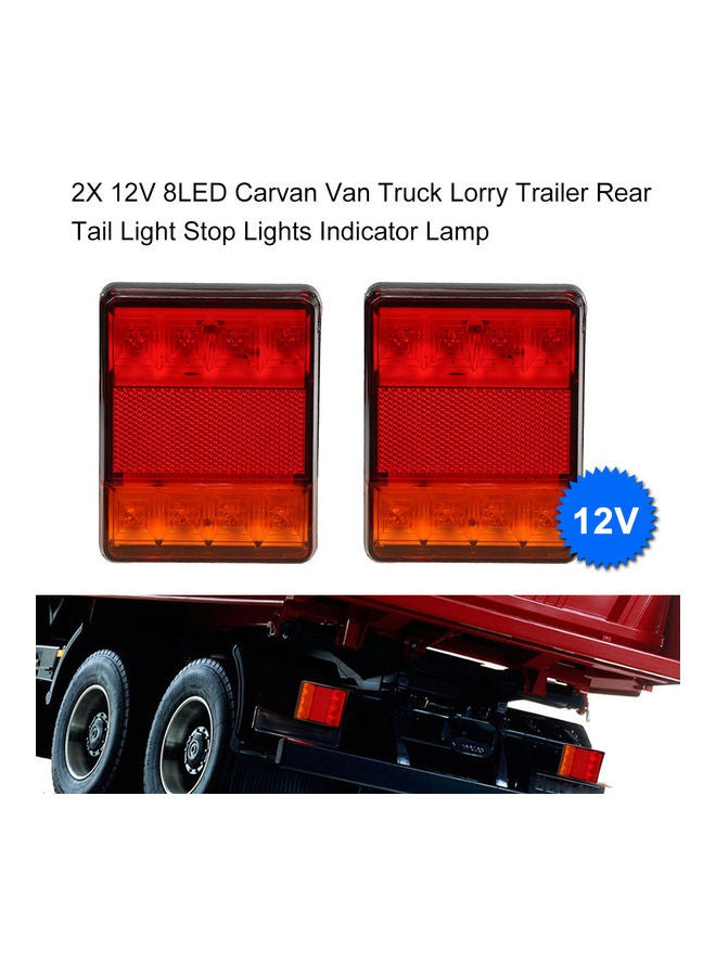 طقم مصابيح خلفية بإضاءة LED للسيارة من قطعتين - Image 1