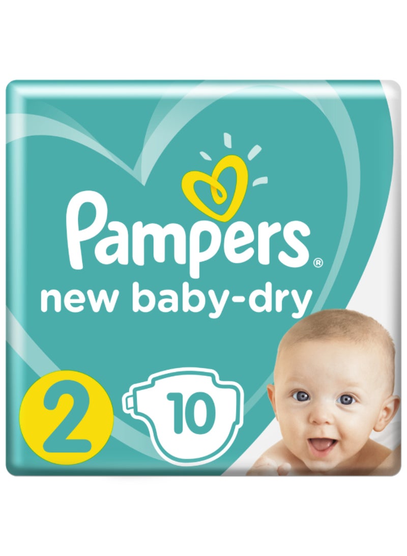 Pampers Baby Dry Diapers Size 2, Mini, 3-8Kg (10 diapers)  - Image 1