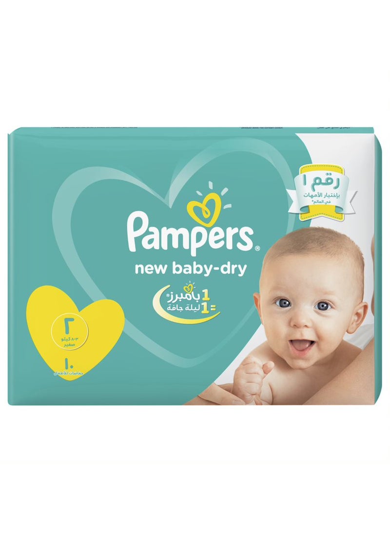 Pampers Baby Dry Diapers Size 2, Mini, 3-8Kg (10 diapers)  - Image 2