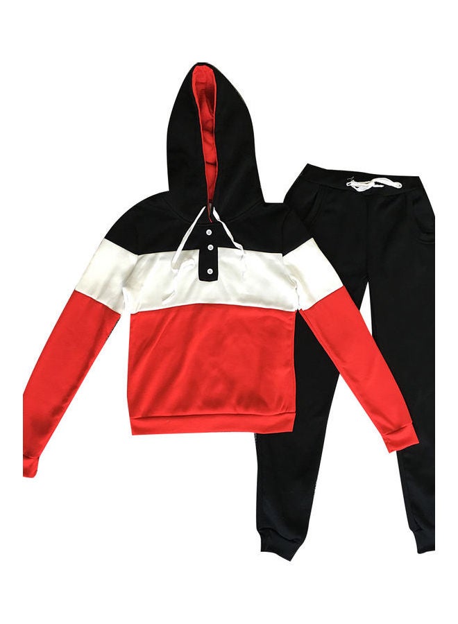 2-Piece Casual Sports Suit Red