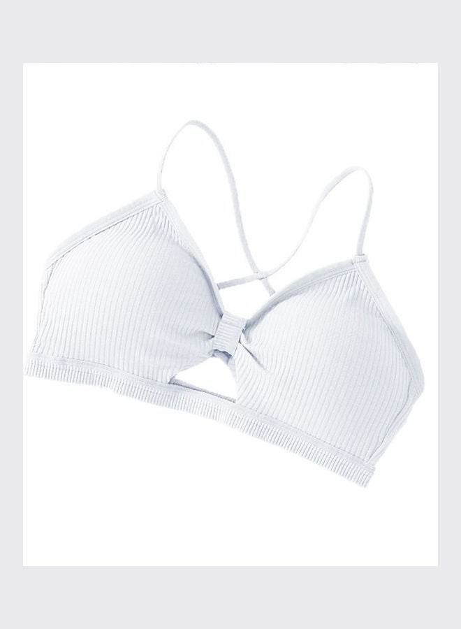 Cross Strap Padded Bra Bustier Underwear Bralette Tube Top White 