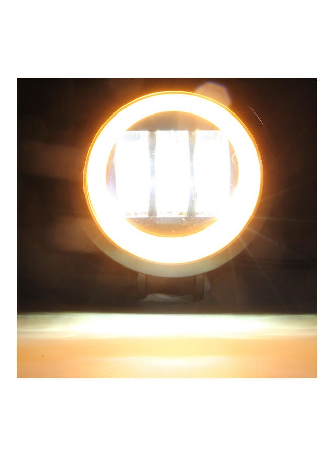2-Piece Waterproof Square LED Angel Eye Fog Light - Image 2
