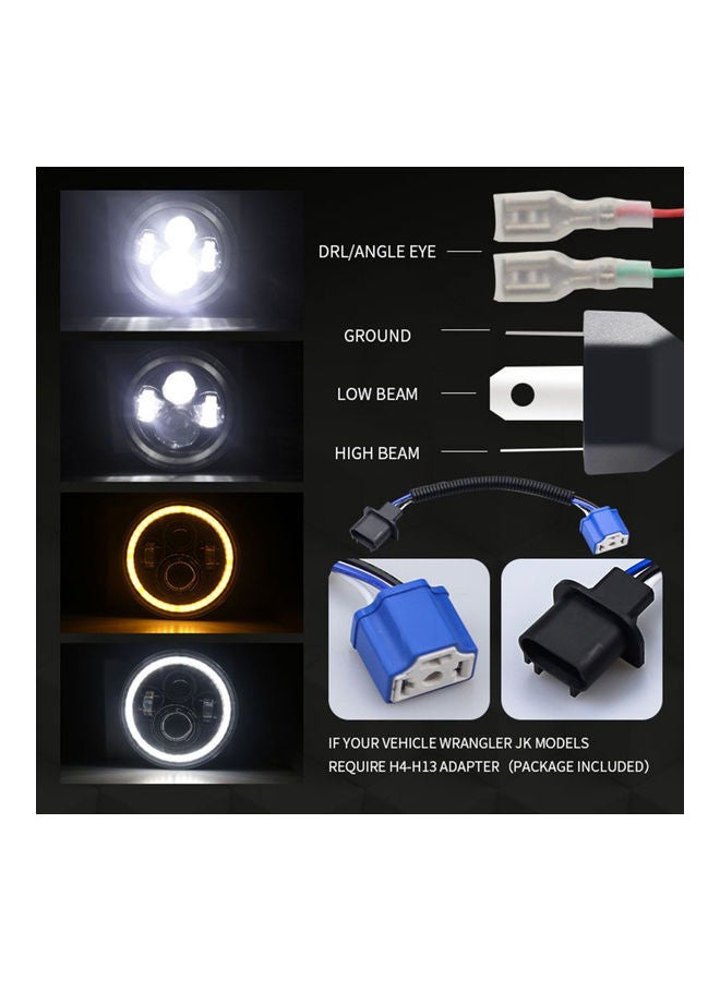 Generic - Round Shaped LED Front Headlight - Image 1