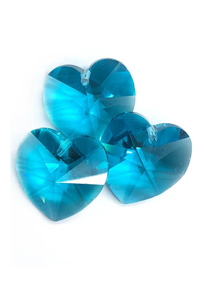 6-Piece Heart Shape Crystal Pendant - Image 2