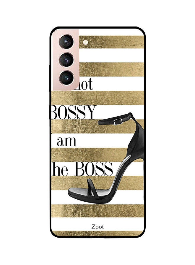 Zoot Skin Case Cover -for Samsung Galaxy S21 White/Gold/Black White/Gold/Black - Image 1