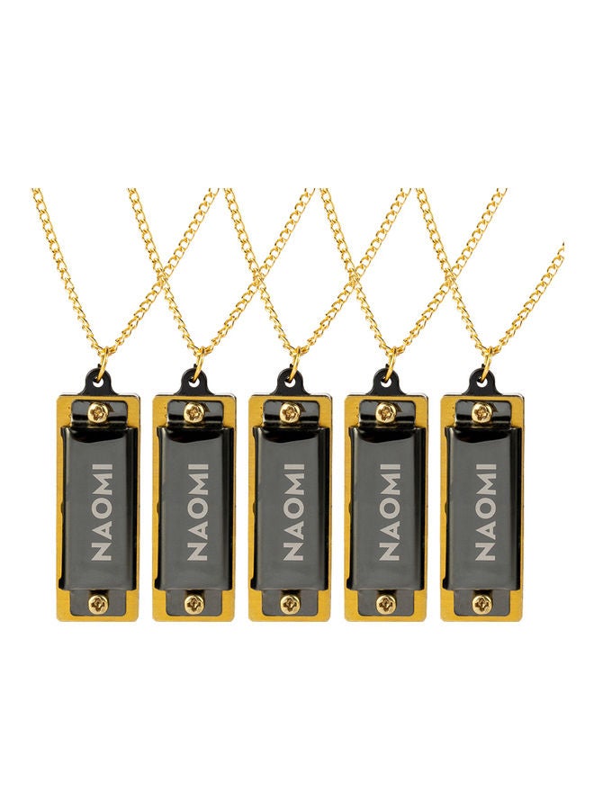 Generic 5-Piece Harmonica Necklace 4 Holes 8 Tones  - Image 1