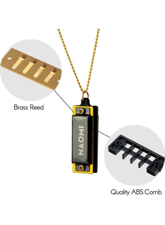 Generic 5-Piece Harmonica Necklace 4 Holes 8 Tones  - Image 4
