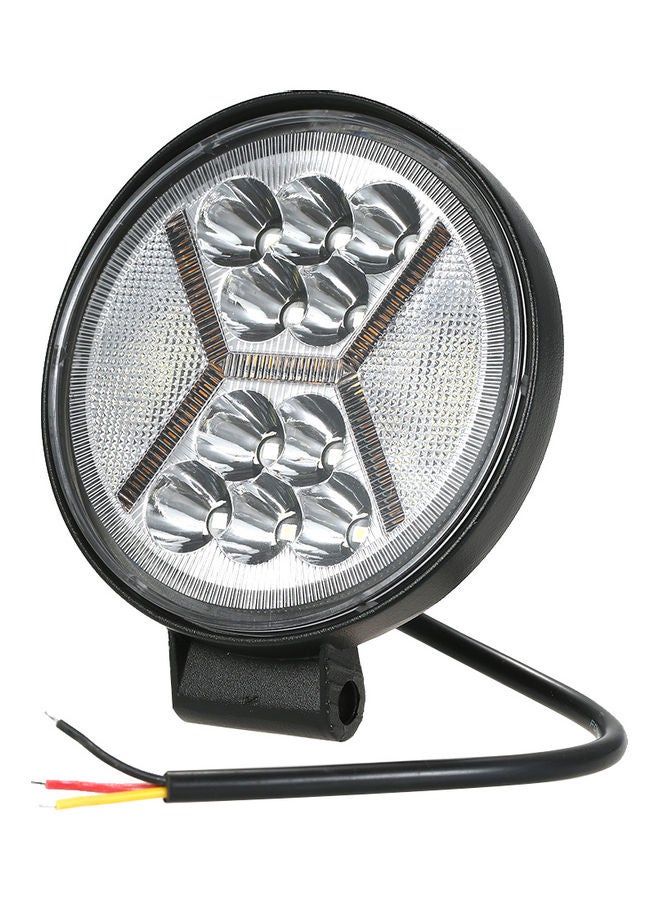 Generic Round LED Pods Working Lights Bar With Amber DRL Light - Image 2