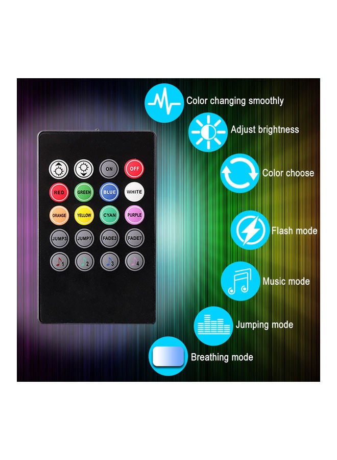 Generic 4-Piece Car LED Strip Light Set With Sound Active Function And Wireless Remote Control  - Image 5
