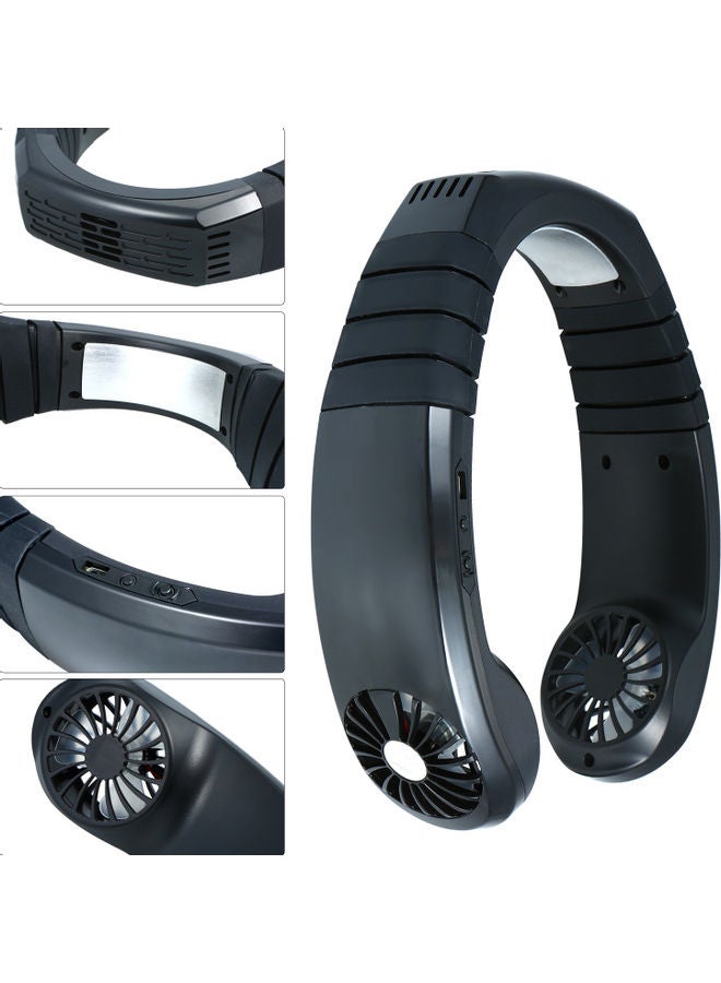 USB Neck Cooling Fan Black - Image 2