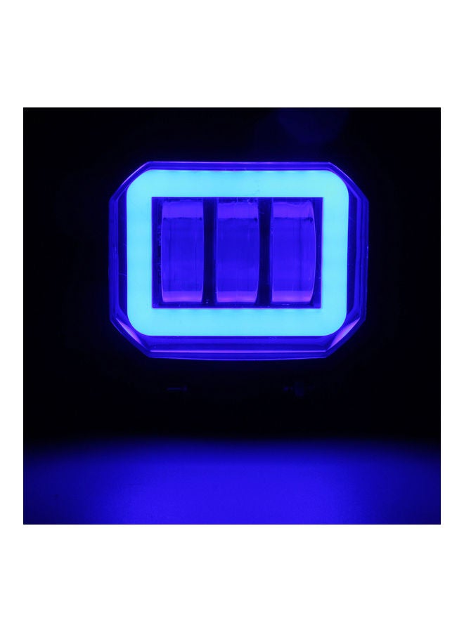 2-Piece Waterproof Square LED Angel Eye Fog Light - Image 3