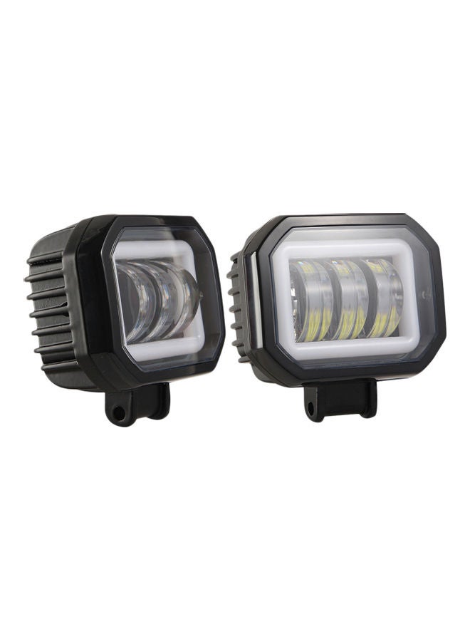 2-Piece Waterproof Square LED Angel Eye Fog Light - Image 4