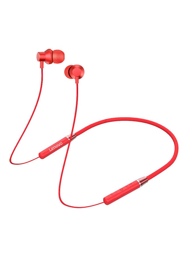 Lenovo HE05 Neckband Earphones Red - Image 2