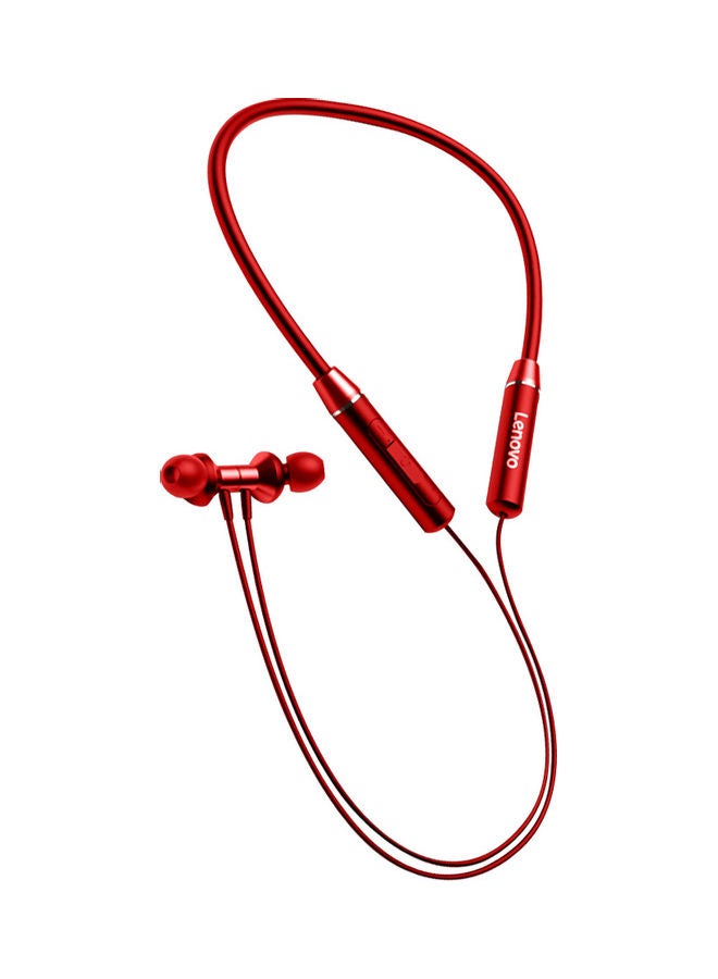 Lenovo HE05 Neckband Earphones Red - Image 3