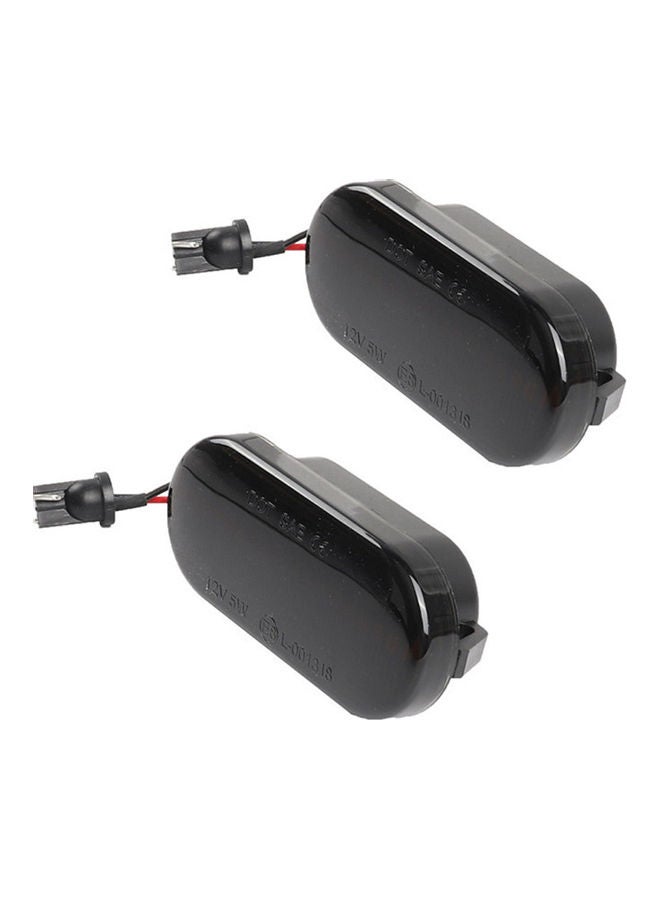 Generic - 2-Piece Dynamic LED Side Marker Turn Signal Light Blinker Light Replacement For VW Golf/Passat/Polo/Sharan - Image 1