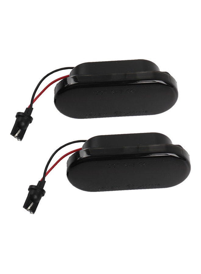 Generic - 2-Piece Dynamic LED Side Marker Turn Signal Light Blinker Light Replacement For VW Golf/Passat/Polo/Sharan - Image 1