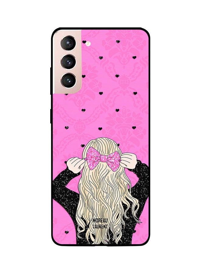 Moreau Laurent Skin Case Cover -for Samsung Galaxy S21 Pink Hair Clip Pink Hair Clip - Image 1