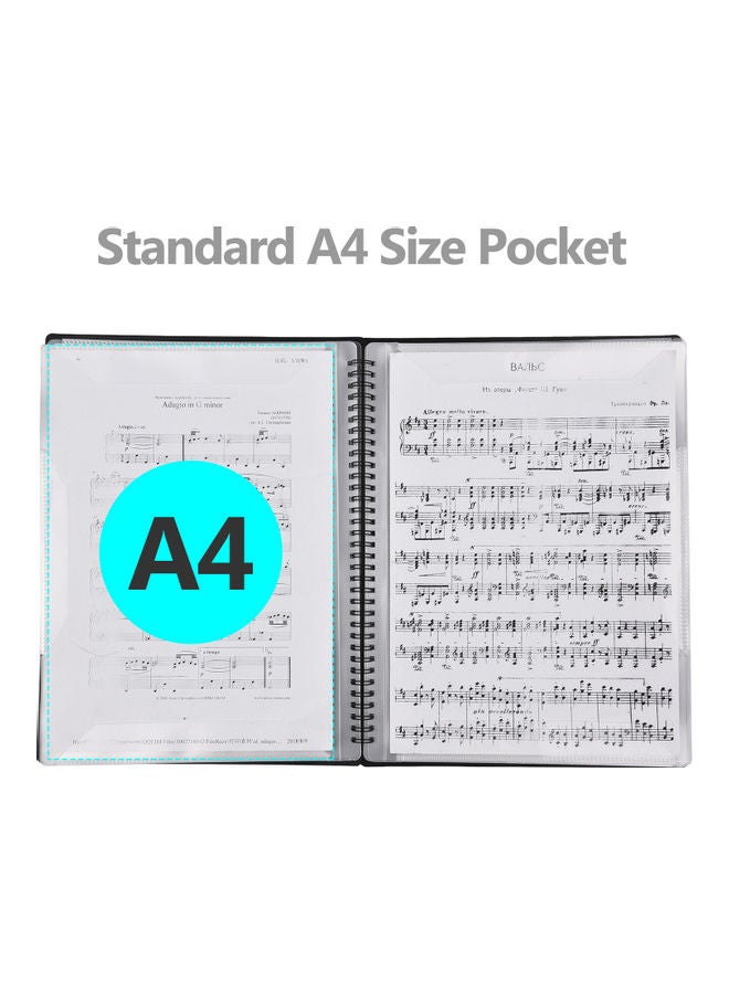 Flatsons A4 Size Document File Organizer Music Paper Folder - Image 3