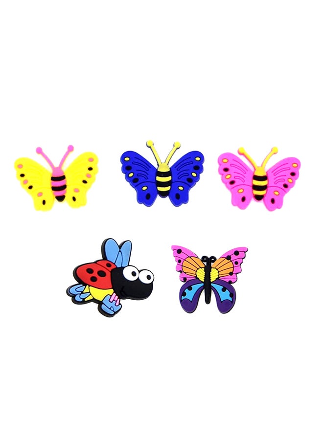 Pikkaboo 6-Piece Butterfly Rubber Wristband Set 18x0.2x5cm - Image 2