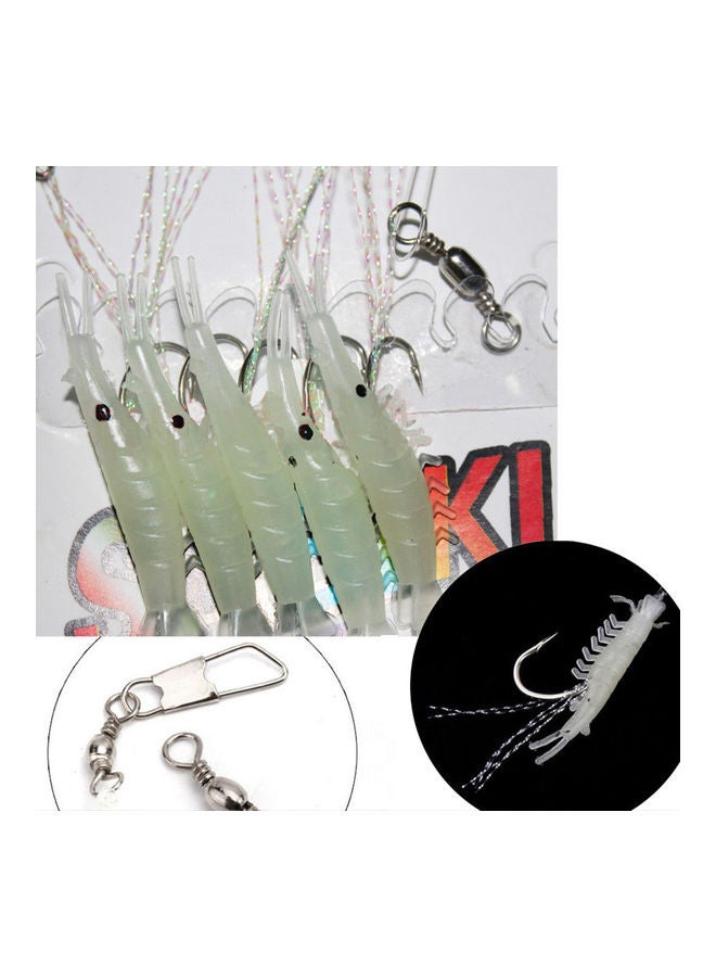 Generic 5-Piece Luminous Shrimp hook Fishing Lure Single Hook Tack Bait 15x15x15cm - Image 2