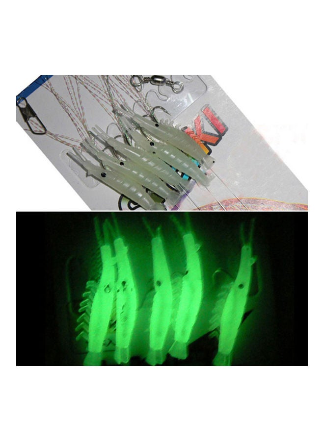 Generic 5-Piece Luminous Shrimp hook Fishing Lure Single Hook Tack Bait 15x15x15cm - Image 5