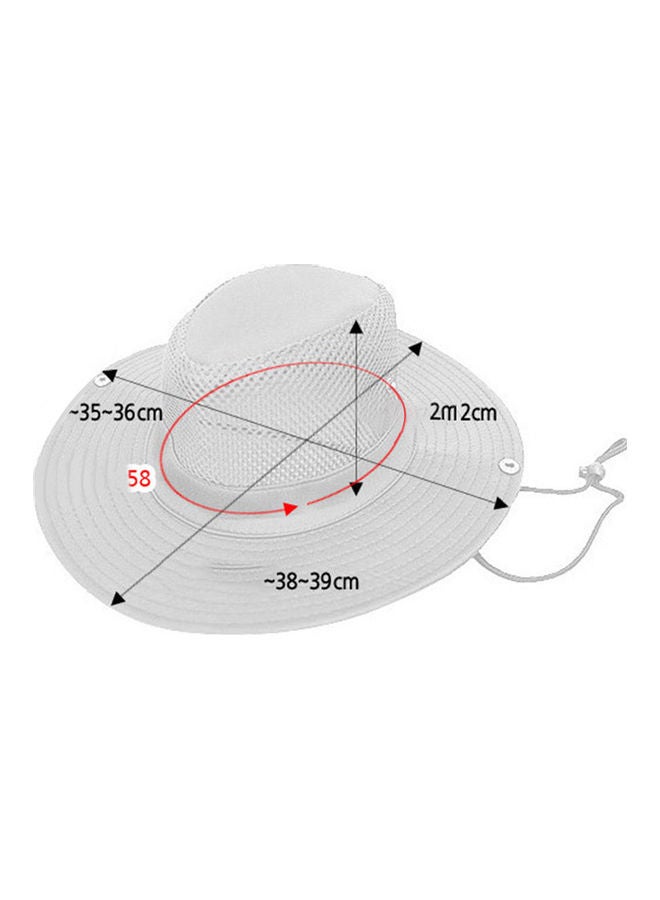 Generic Outdoor Bucket Hat with Big Brim Sun Block 40x40x40cm - Image 2