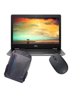 Inspiron 3480 Laptop With 14-Inch Display, Core i5 Processor/4GB RAM/256GB SSD/2GB AMD Radeon Graphics/Windows 10 Silver with Dell Essential Bag and Dell wireless mouse Silver