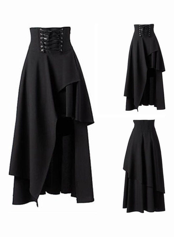 Steampunk Vintage Skirt Black  - Image 3