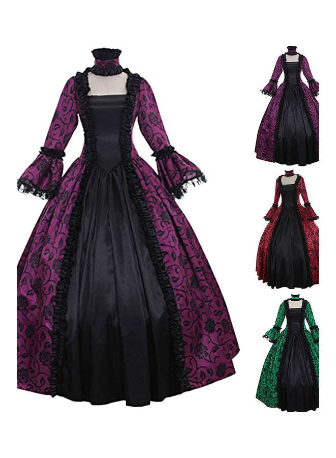 Large Swing Halloween Costume Purple  - Image 2