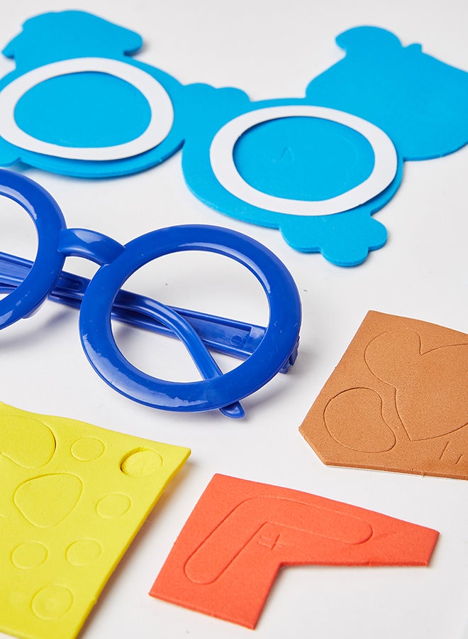 طقم أدوات حرفية لتصميم نظارة كرتونية على شكل كلب مصنوعة من مادة أسيتات إيثيلين فاينيل يمكنك تركيبها بنفسك 20سم - Image 4