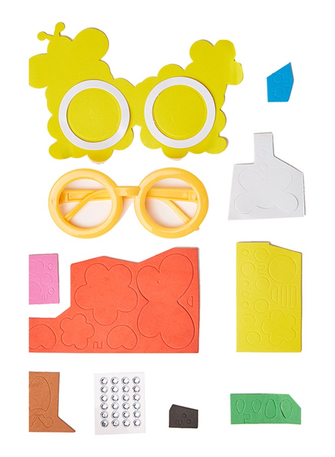 طقم أدوات حرفية لتصميم نظارة كرتونية على شكل فراشة مصنوعة يمكنك تصميمها بنفسك - Image 2