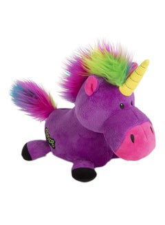 goDog Durable Plush Squeaker Dog Toy Multicolour 