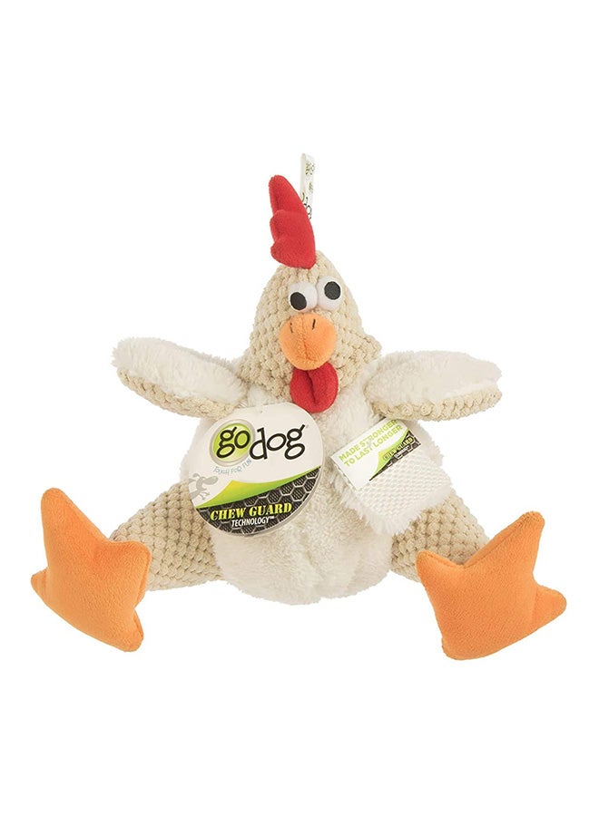 goDog - Durable Plush Squeaker Dog Toy Multicolour Small - Image 1