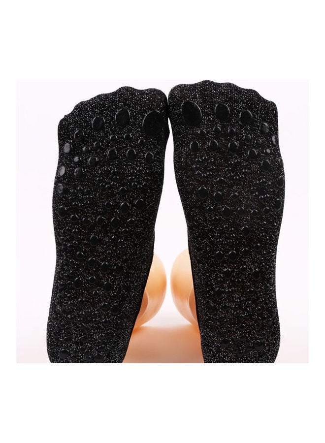 Generic Non Skid Breathable Low Cut Backless Barre Socks 20x20x20cm - Image 2