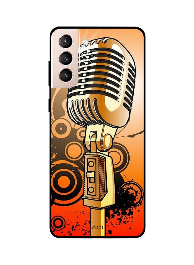 Zoot Protective Music Switch Printed Case Cover For Samsung Galaxy S21 Plus Gold/Black/Orange - Image 1