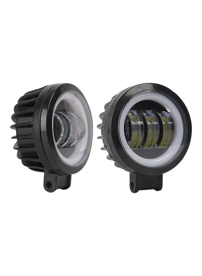 2-Piece Waterproof Square LED Angel Eye Fog Light - Image 5