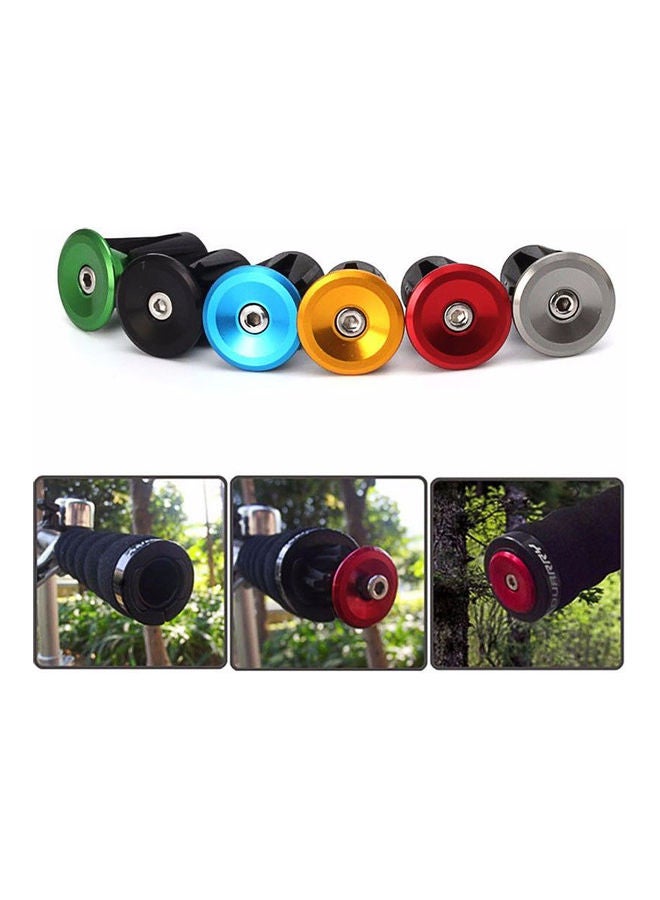 Generic Aluminium Alloy Bicycle Cycling Handlebar Bar Cap End Grip Handle Plug Cover 3x3x3cm - Image 3